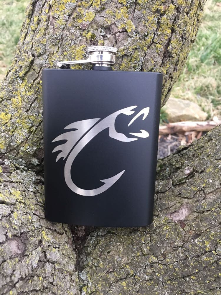 Custom Fish Hook Flask