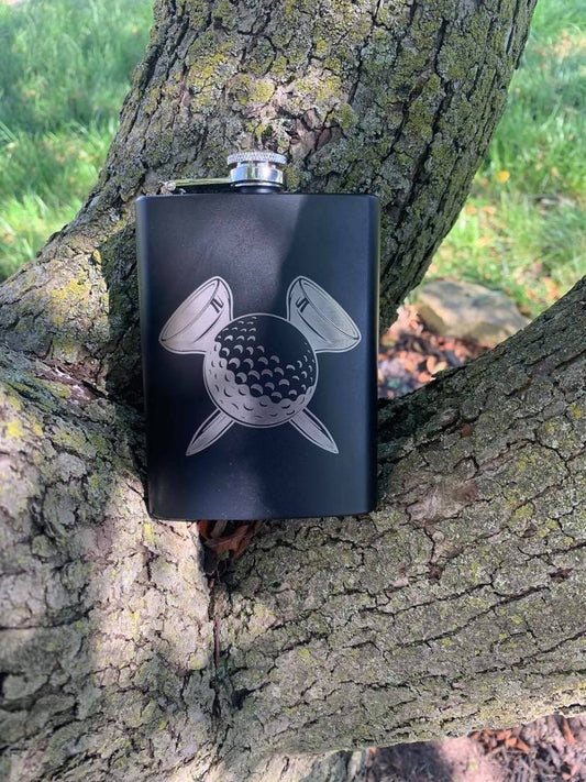 Golf Ball and Tee Flask